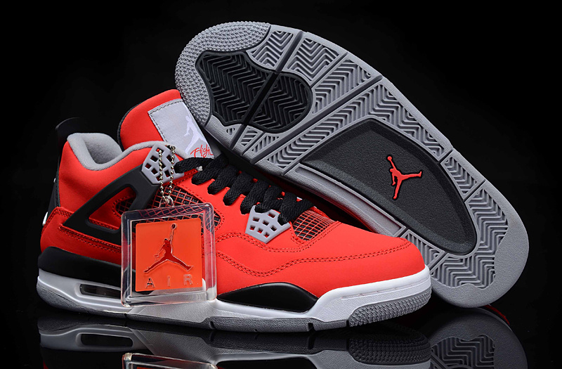 Air Jordan 4 Men Shoes Red/Black Online